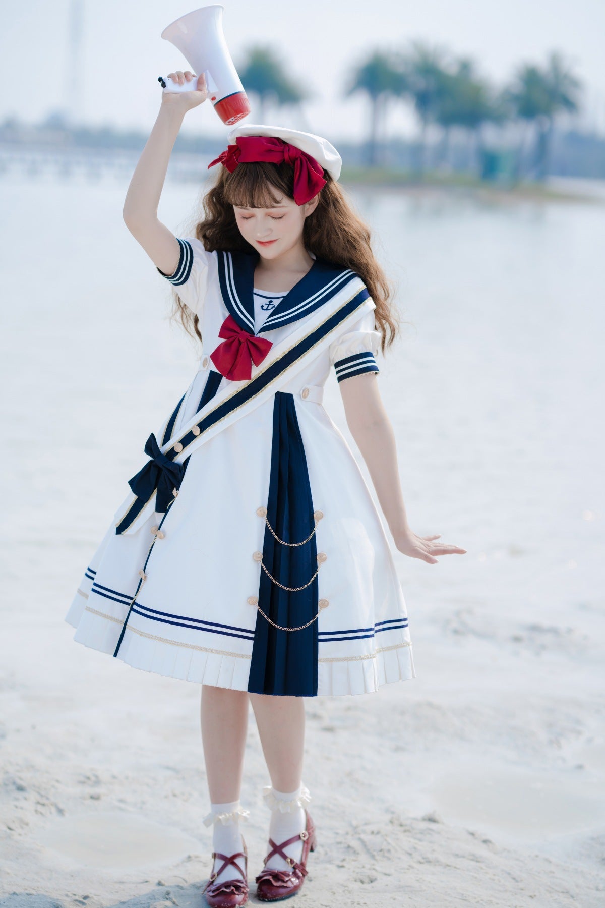 Navy Lolita Dress Sweet Girl Daily Cute Dress S22017