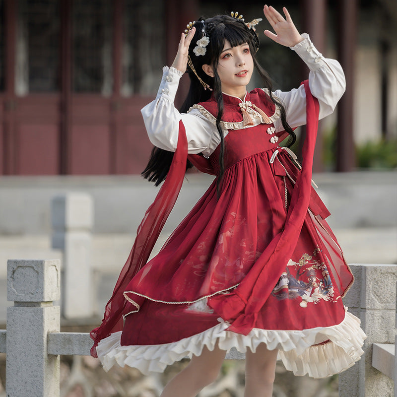 Original Autumn and Winter Chinese Style Lolita Dress Suit - cosfun