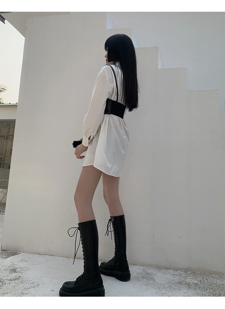 Cool Girl Irregular Slim Mesh Skirt - cosfun