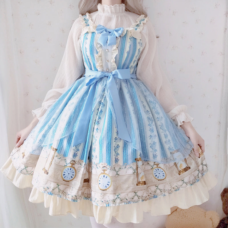 Kawaii Lolita Dress Lace Princess Skirt Lolita Cosplay Summer Dress - cosfun