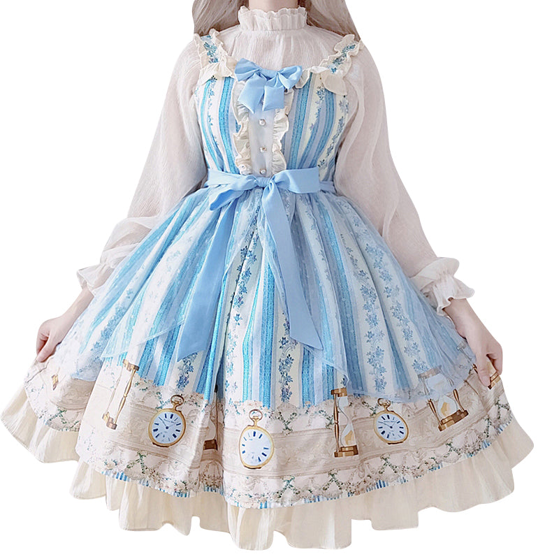 Kawaii Lolita Dress Lace Princess Skirt Lolita Cosplay Summer Dress - cosfun