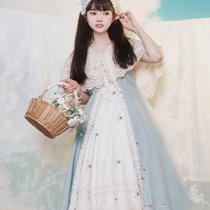 Vintage Rural Cla Lace Autumn and Winter Daily Lolita Dress