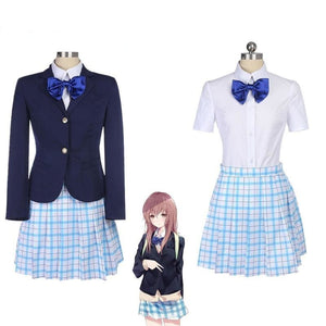 A Silent Voice Shouko Nishimiya Shoko Cosplay Costume Japanese Anime The Shape Of School Uniform