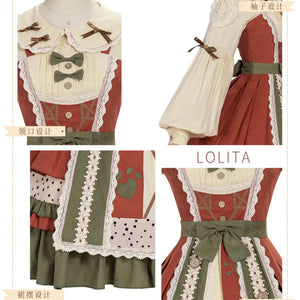 Japanese Pastoral Style Lolita Jumper Skirt Sets