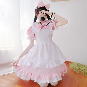 Alice In Wonderland Coffee Maid Lolita Dress Mp006083 Pink / M