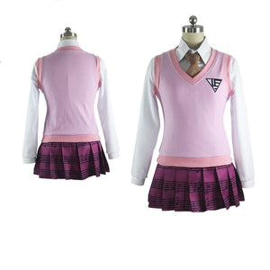 Anime Danganronpa V3 Akamatsu Kaede Cosplay Costume Uniform Skirts Girl Women Halloween Dress