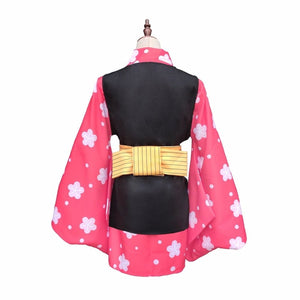 Anime Demon Slayer Kimetsu No Yaiba Makomo Full Set Cosplay Costume Women Mens Kimono Uniform Pvc