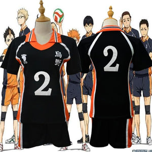 Anime Haikyuu Cosplay Costume Karasuno High School Volleyball Club Hinata Syouyou Kageyama Tobio