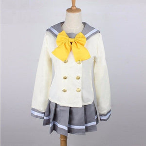 Anime Love Live! Sunshine!! Cosplay Costume Aqours School Uniforms Kurosawa Ruby Sailor Suit Yellow