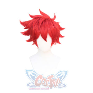 Anime Sk8 The Infinity Reki Cosplay Wig Sk Red Short Wig Only / One Size Cosplay