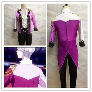 Anime Cosplay Yuri On Ice Costume Victor Nikiforov Uniform Halloween Purple Full Set / S Costumes