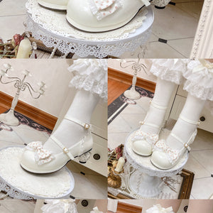 Sweet Middle-heeled Round Toe Lolita Shoes