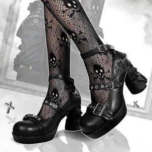 Original Lolita Thick Soled Skull Heel Shoes