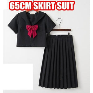 Bad Girls Jk College Uniform Sailor Suits J40360 Short Sleeve_Middle Skirt / S School