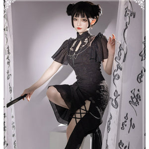 Chinese Elegant Classic Lolita Cheongsam Dress Sets