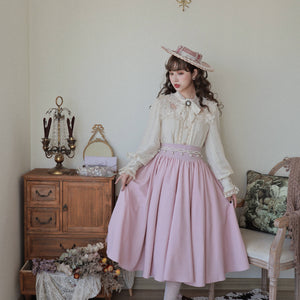 Daily Elegant Vintage Lolita Skirt and Shirt