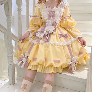 Sweet and Lovely Lolita Long-sleeved Dress