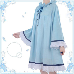Black Butler Ciel Phantomhive Blue And Green Night Skirt Cosplay Costume / S Costumes