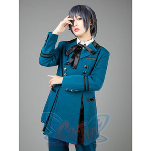 Black Butler Ciel Phantomhive Cosplay Costumes Blue Outfit Mp003218