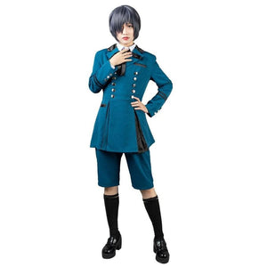 Black Butler Ciel Phantomhive Cosplay Costumes Blue Outfit Mp003218 Xs / Us Warehouse (Us Clients
