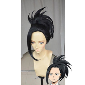 Bnha My Hero Academia Momo Yaoyorozu Cosplay Wigs Ponytail Bang Hair Black Mp005654