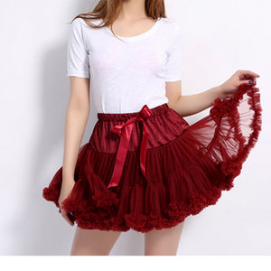 Casual Mesh Pleated Short Multicoloured Skirt J30019