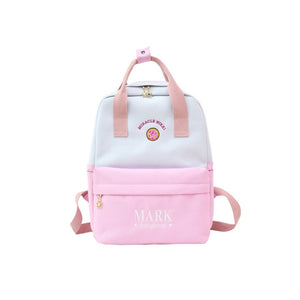 Cute Cartoon Embroidery Backpack Pink / One Size