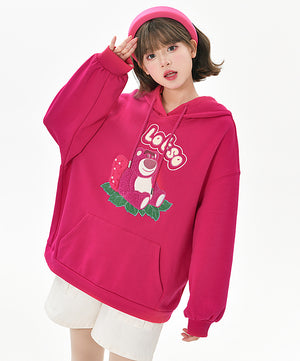 Strawberry Bear Autumn Hooded Plush Sweater