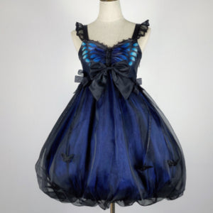 Halloween Lolita Butterfly Princess Ballet Bud Dress