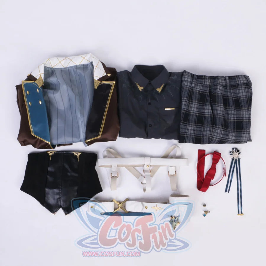 NIJISANJI Virtual YouTuber XSOLEIL Hex Haywire Cosplay Costume N07411 - cosfun