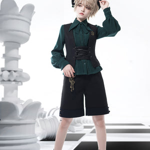 Retro Elegant Little Prince Gothic Ouji Lolita Vest S22464