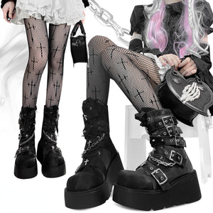 Original Spice Girl Lolita Round Toe Short Boots S22657