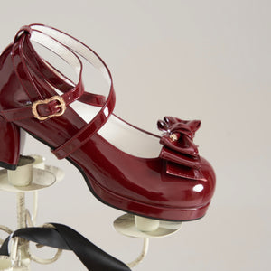 Sweet Round Toe Middle-heeled Lolita Shoes