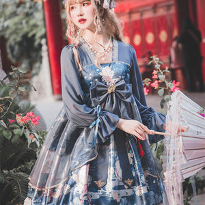 Chinese Style New Year Lolita Long Sleeve Dress