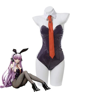 Danganronpa Kyouko Kirigiri Cosplay Costume Halloween Sexy Bunny Tie Summer / S Costumes
