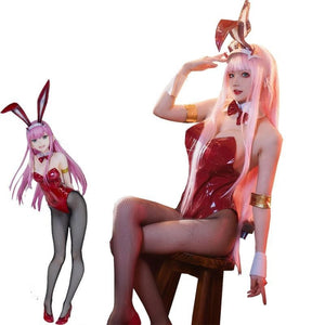 Darling In The Franxx Zero Two Bunny Girl Cosplay Costume 02 Sexy Women Jumpsuit Mp005352 S Costumes