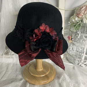 Original Vintage and Elegant Lolita Woolen Hat