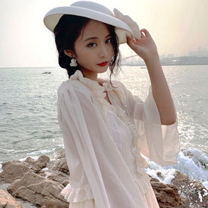 Elegant Lolita Lace Long Sleeve Sunscreen Shirt