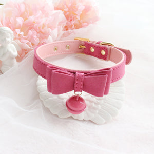 Cute Bow Small Bell Wristband Anklet Armlet Suede Bracelets Choker J40783