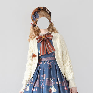 Winter Loose Lolita Knitted Sweater Coat