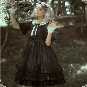 Royal Vintage Gothic Lolita Short Sleeve Dress