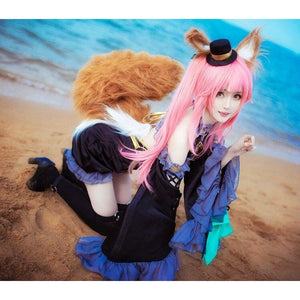 Fate Extra Black Magician Tamamo No Mae Uniform Outfit Anime Cosplay Costumes