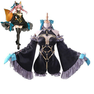 Fate Extra Black Magician Tamamo No Mae Uniform Outfit Anime Cosplay Costumes M