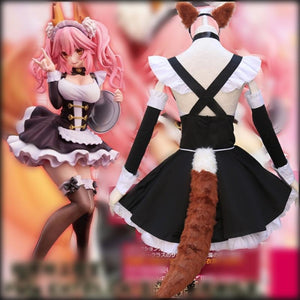 Fate Grand Order Tamamo No Mae Costumes Cosplay Lolita Maid Dress For Girls Waitress Mp005983