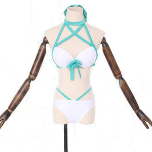 Fate/grand Order Okita Souji Alter Cosplay Costume Sexy Bikini Swimsuit Costumes