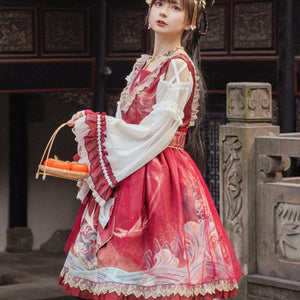 Chinese Style Daily Lolita Long Sleeve Dress