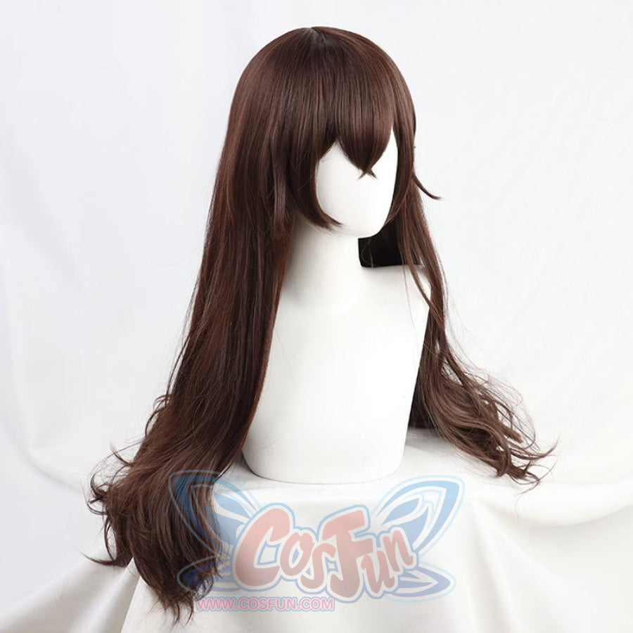 Game Genshin Impact Amber Cosplay Wig Brown Long Hair C00147 Wigs