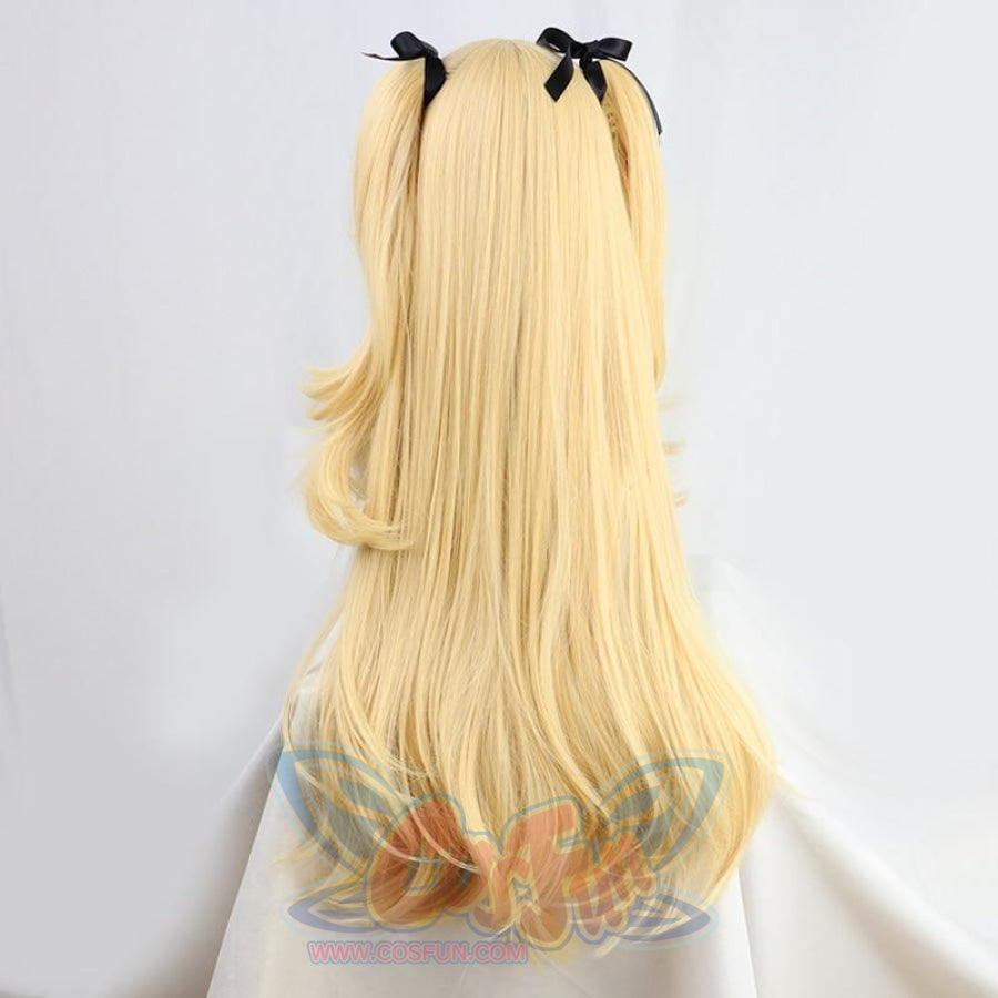 Game Genshin Impact Fischl Cosplay Wig+ Pigtails Long Curly Hair C00146 Wigs
