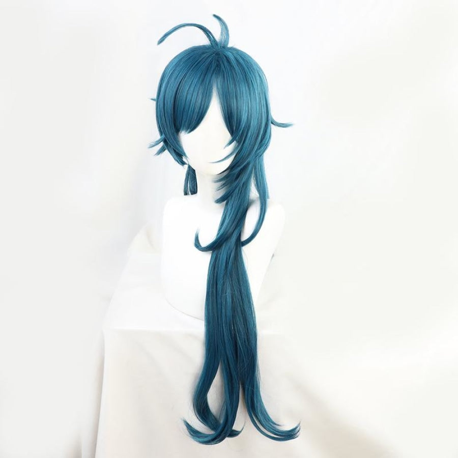 Game Genshin Impact Kaeya Cosplay Wig Blue Long Hair C00390 Wigs