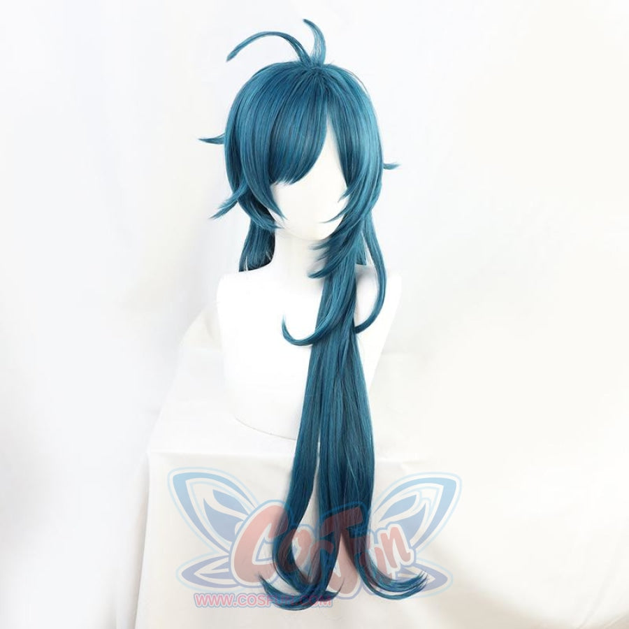 Game Genshin Impact Kaeya Cosplay Wig Blue Long Hair C00390 Wigs